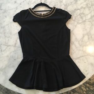 Tops - Black Flirty Top Tops - Black Flirty Top